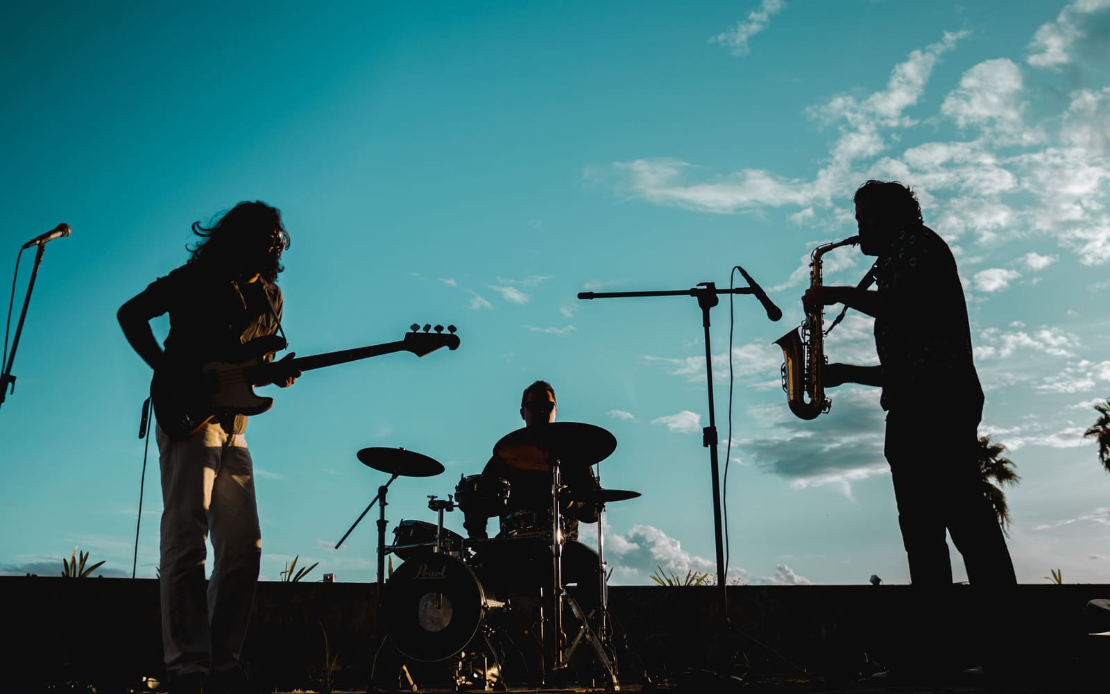 Il quartetto jazz al tramonto